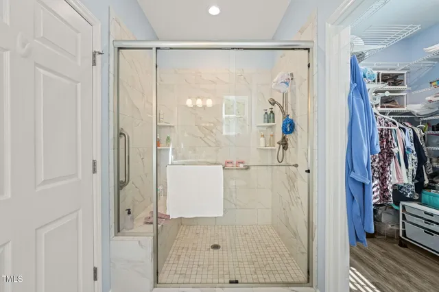 a view of a walk in closet