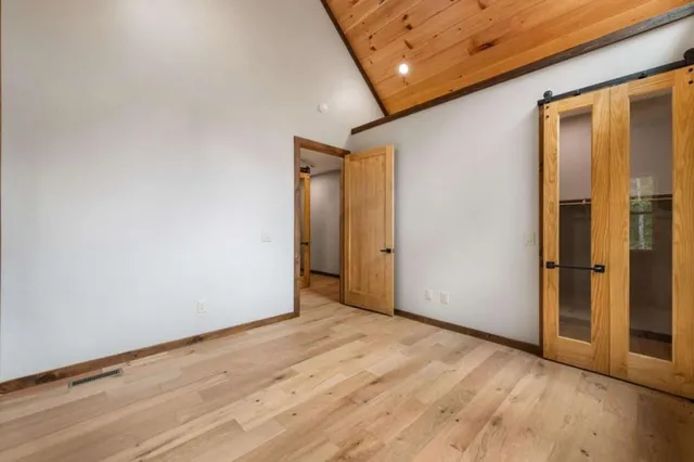 a view of an empty room