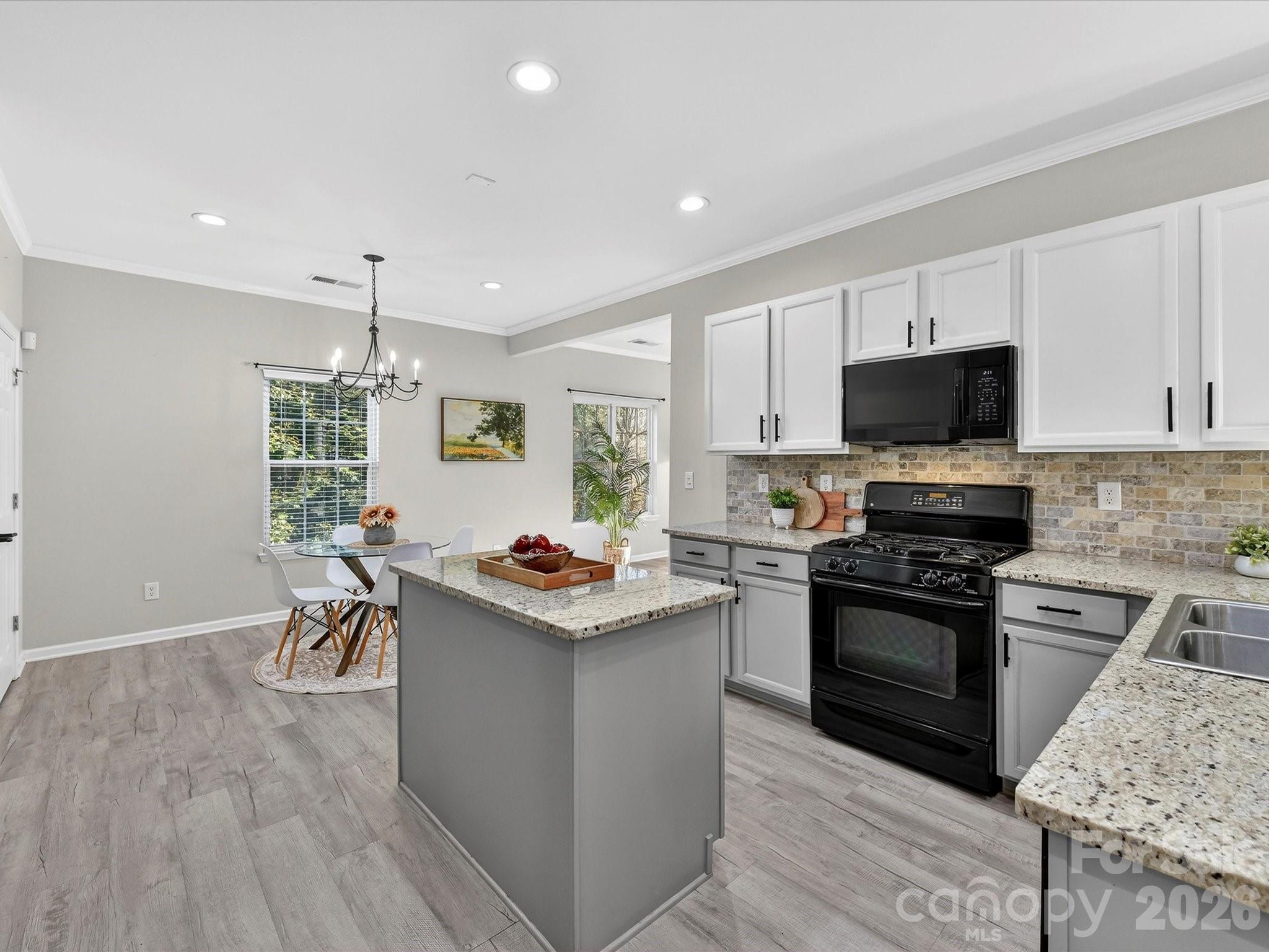 119 Edgington Street Mooresville, NC 28115 - Photo 14 of 43 a kitchen with a stove a sink and a microwave