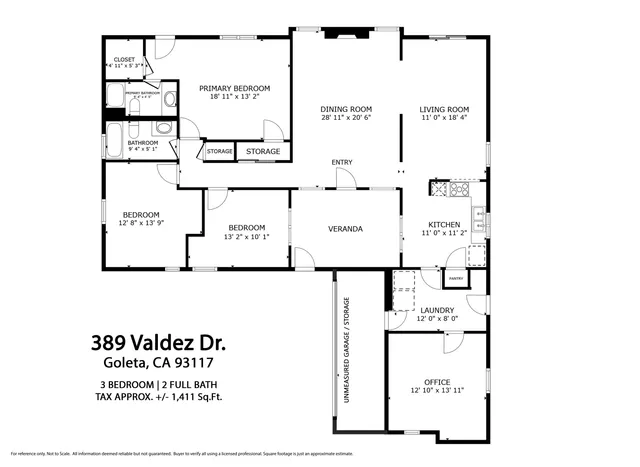 $1,349,000 | 389 Valdez Avenue, Goleta, CA 93117