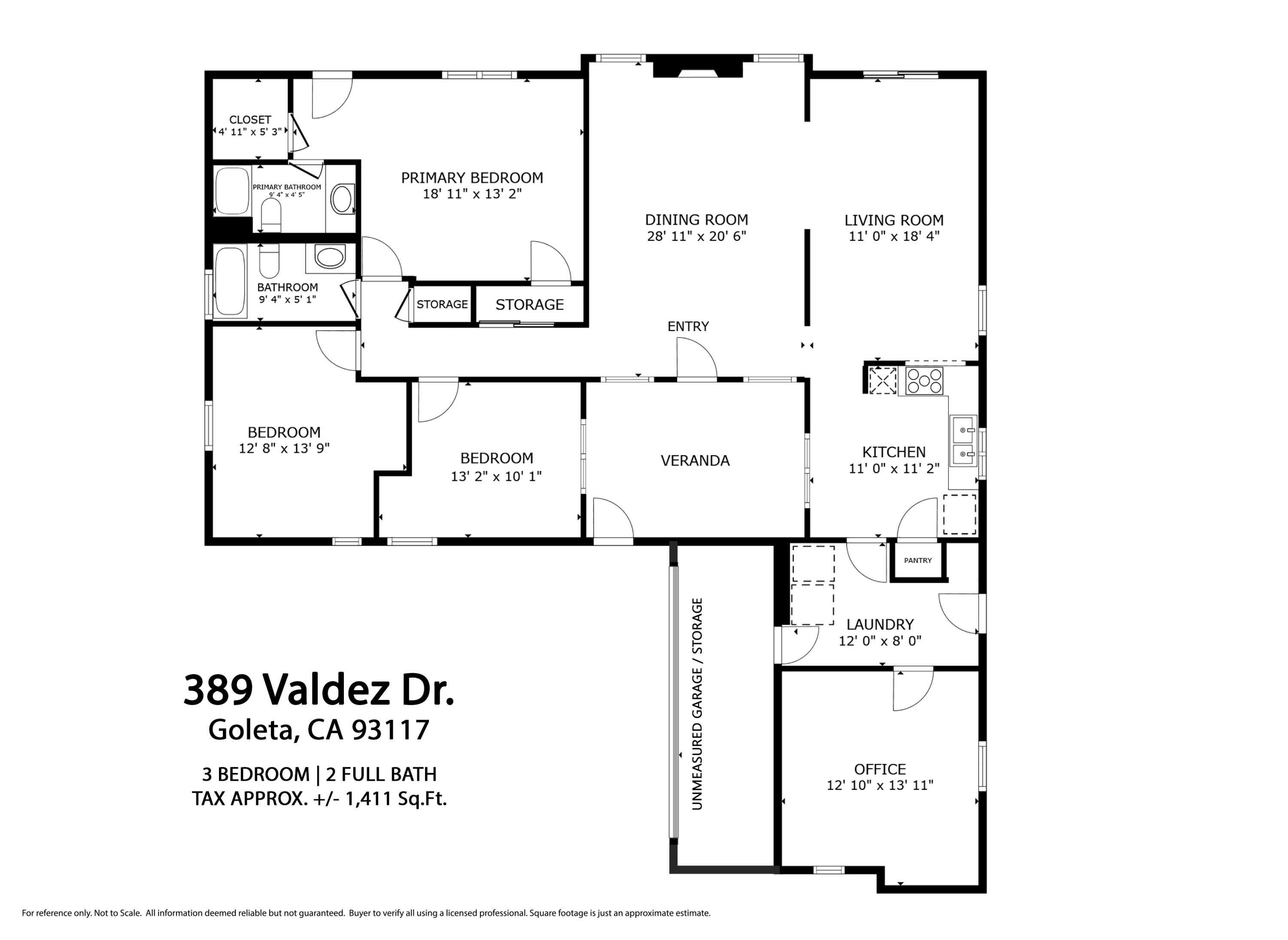 389 Valdez Avenue Goleta, CA 93117 - Photo 28 of 28 Floorplan