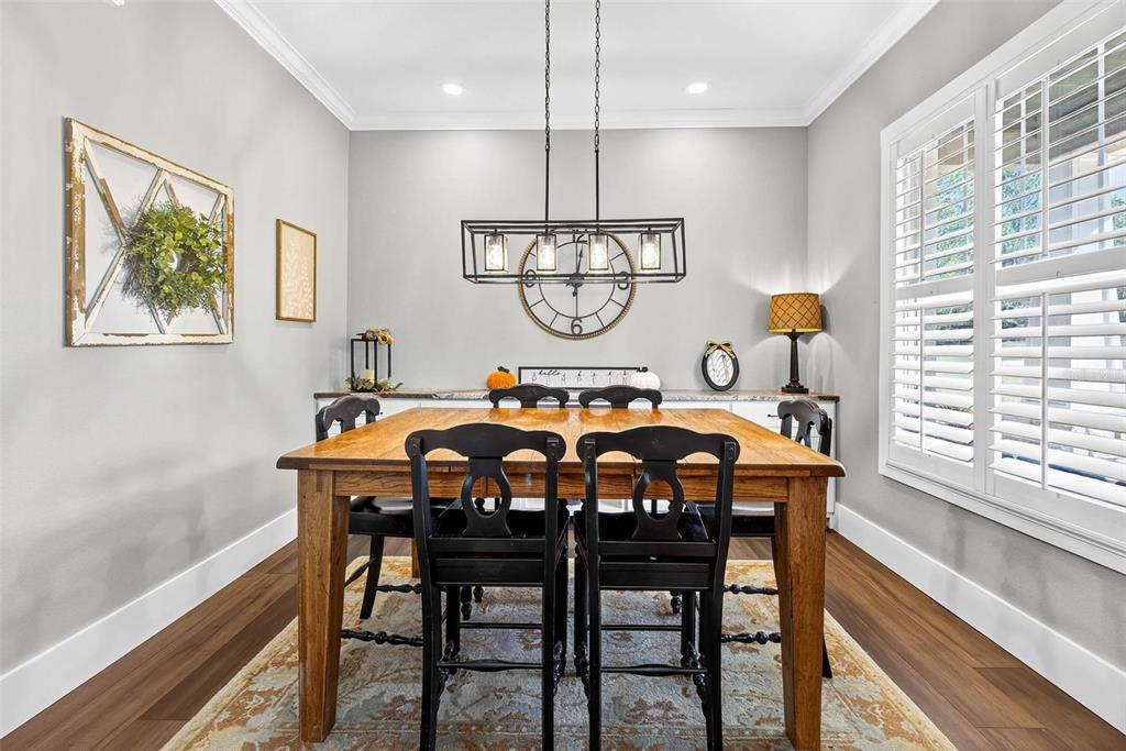 18051 Hancock Bluff Road Dade City, FL 33523 - Photo 12 of 98 a view of a dining room with furniture window and wooden floor