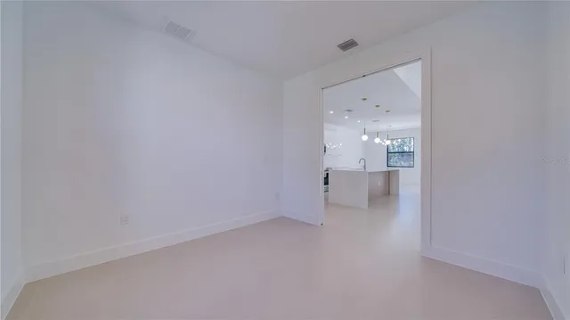 a view of an empty room