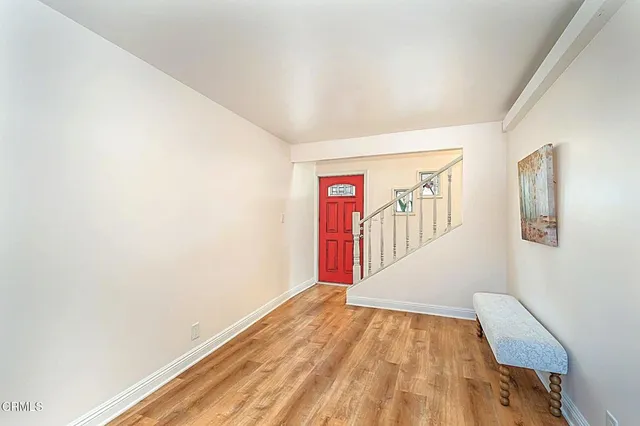 a view of an empty room