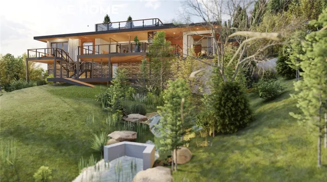 a view of a city with tall buildings