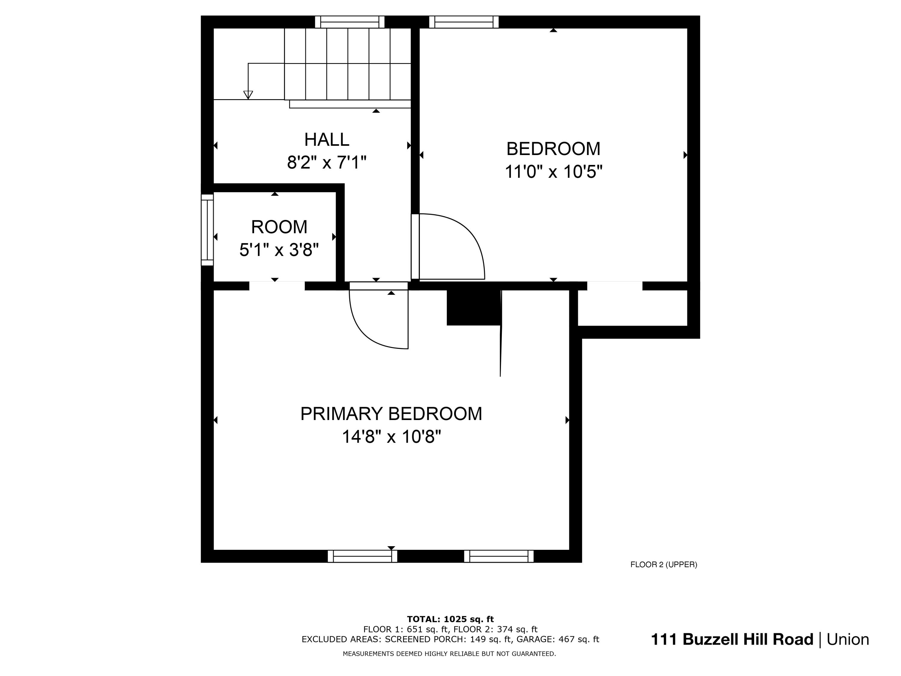 111 Buzzell Hill Road Union, ME 04862 - Photo 59 of 63 111 Buzzell Hill Rd - FLOOR 2 (UPPER)