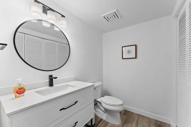 a view of a lake and a yard