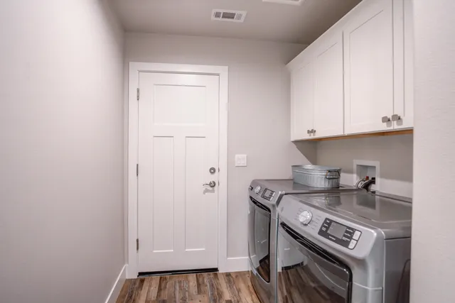 a view of a lake with a big yard