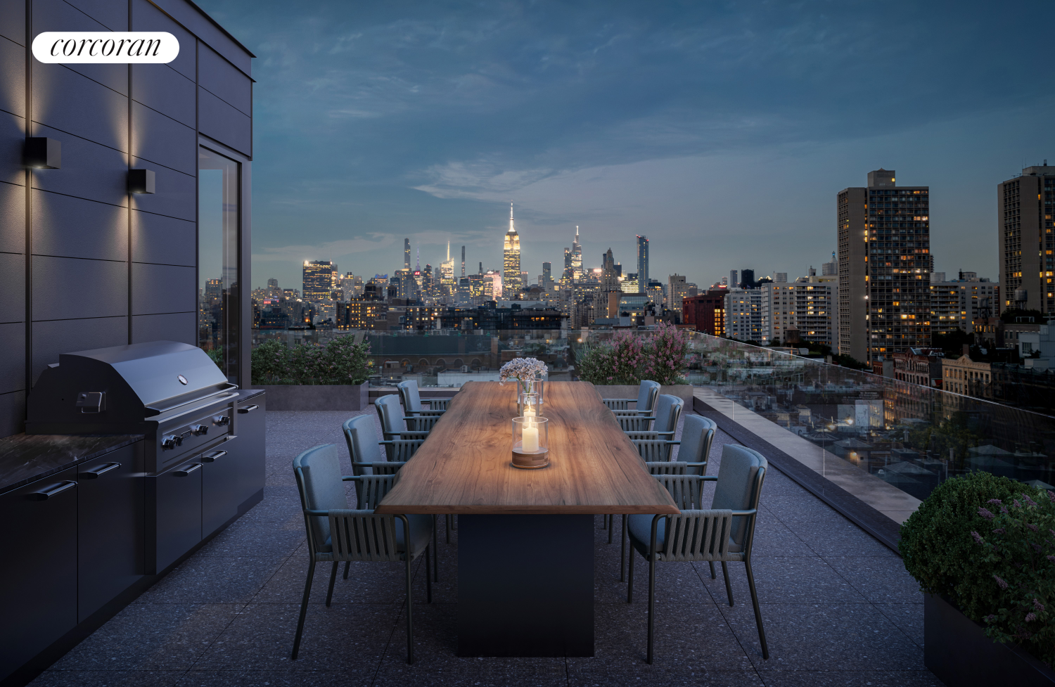 83 Thompson Street, Unit PH Manhattan, NY 10012 - Photo 4 of 20 a view of a chairs and table in the terrace