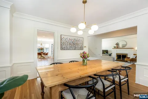 a view of a dining room and livingroom