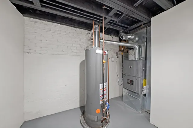 a view of storage and utility room