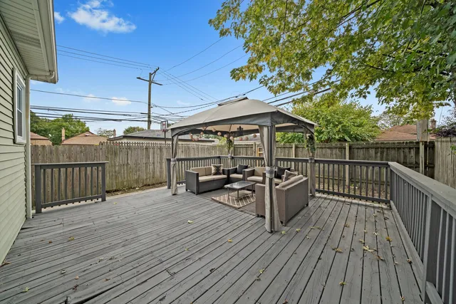 a view of a roof deck