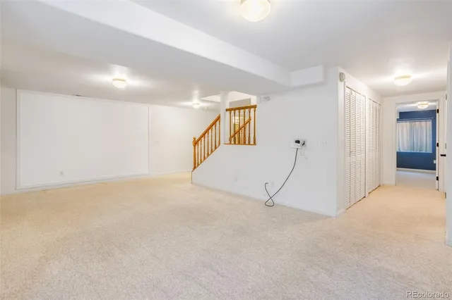 a view of an empty room