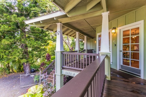 5175 Weke Road Hanalei, HI 96714 - Photo 12 of 25 a view of a chair and tables in the balcony