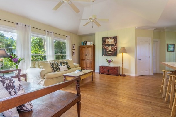 5175 Weke Road Hanalei, HI 96714 - Photo 15 of 25 a living room with furniture and wooden floor