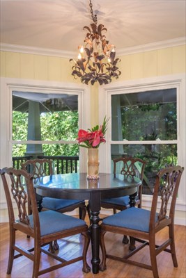5175 Weke Road Hanalei, HI 96714 - Photo 16 of 25 a view of a dining room with furniture window and outside view
