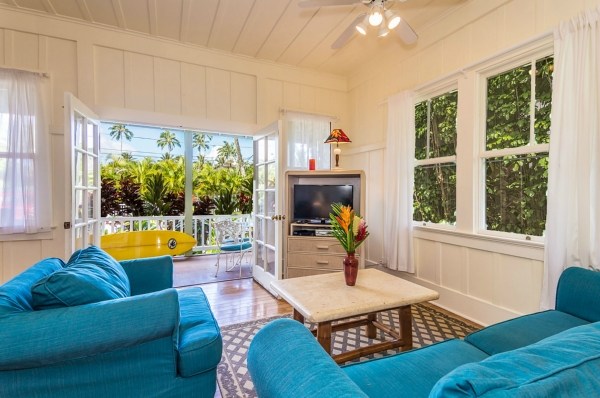 5175 Weke Road Hanalei, HI 96714 - Photo 5 of 25 a living room with furniture and a large window