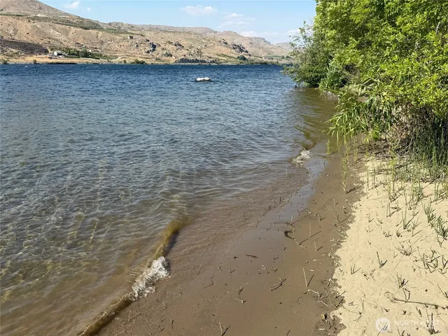 a building with a lake view