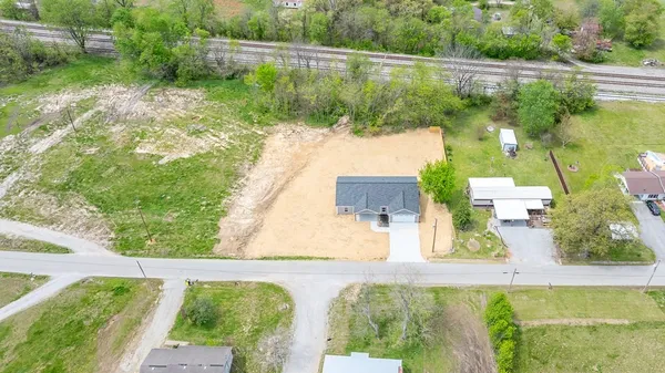 a view of a small yard