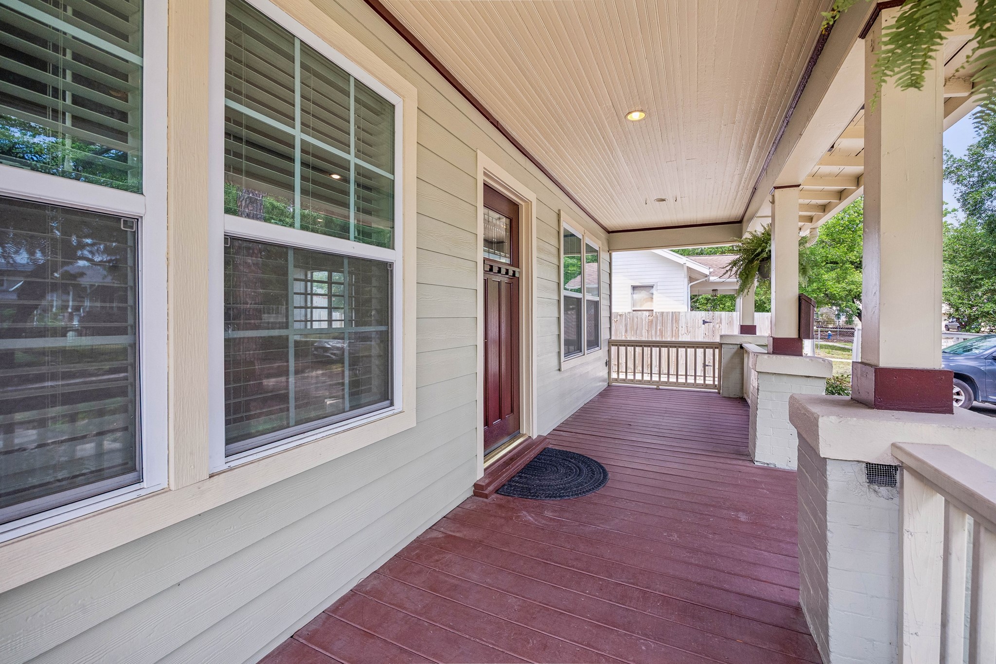 4412 Rusk Street Houston, TX 77023 - Photo 3 of 44 Expansive covered porch is the perfect setting for relaxing with a morning cup of coffee!