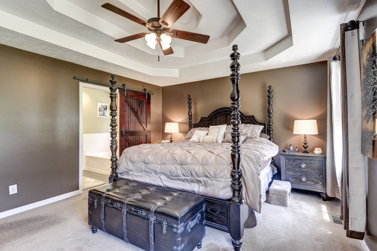 3011 Tyree Springs Road Hendersonville, TN 37075 - Photo 15 of 43 a bedroom with a bed and ceiling fan