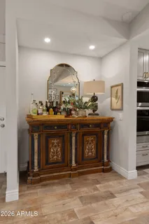 a kitchen with a stove and a sink