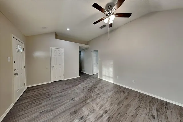 wooden floor in an empty room
