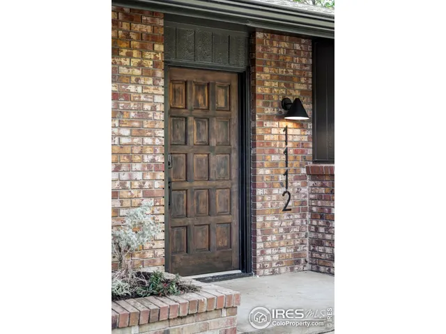 a view of front door of house