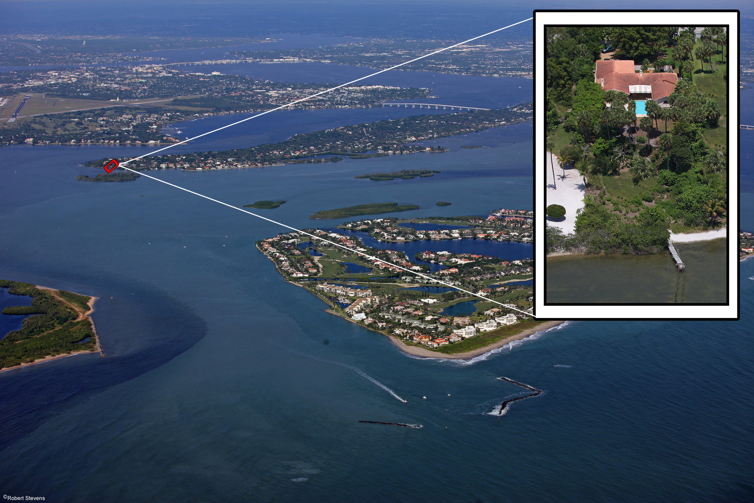 34 East High Point Road Sewall's Point, FL 34996 - Photo 1 of 25 Aerial of South Sewalls Point High Point