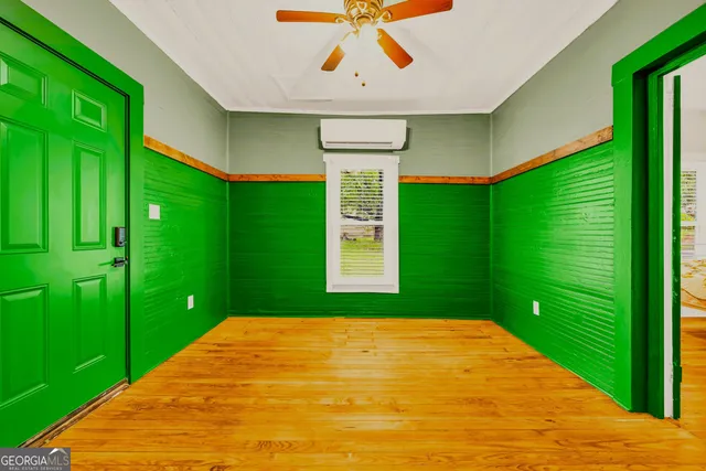 a back yard of the house