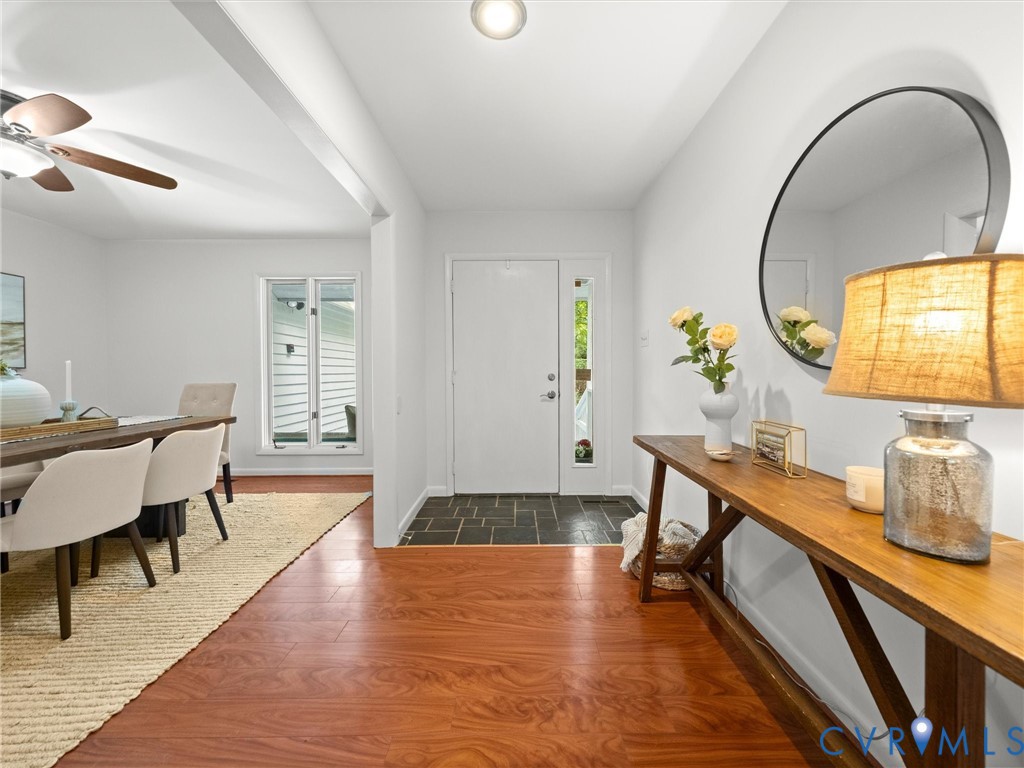 1625 Stone River Road North Chesterfield, VA 23235 - Photo 10 of 49 Entryway featuring wood-finish flooring, a white f