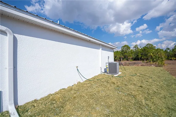a house view with a garden space