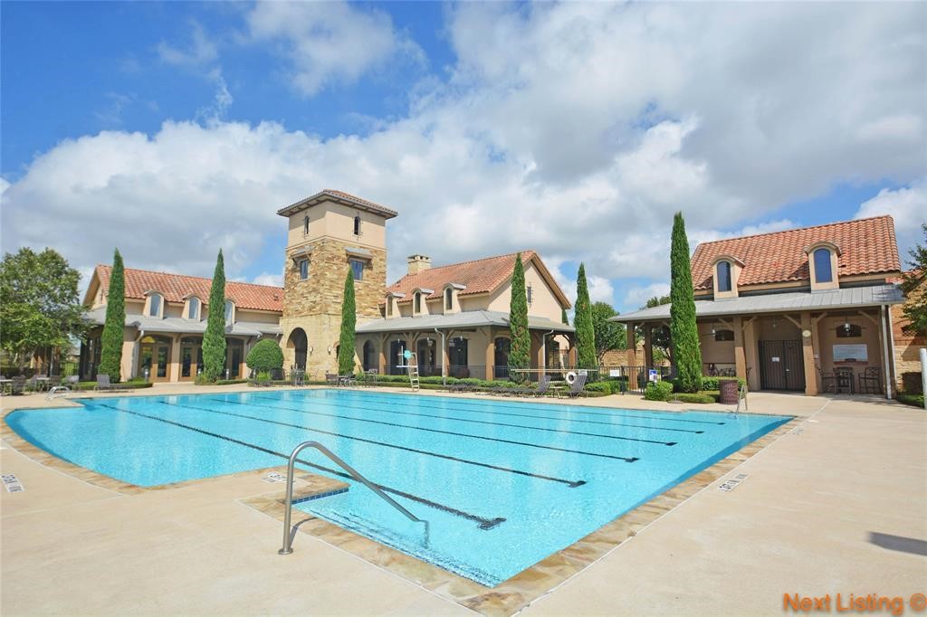 23527 San Ricci Court Richmond, TX 77406 - Photo 35 of 37 a swimming pool with outdoor seating yard and barbeque oven