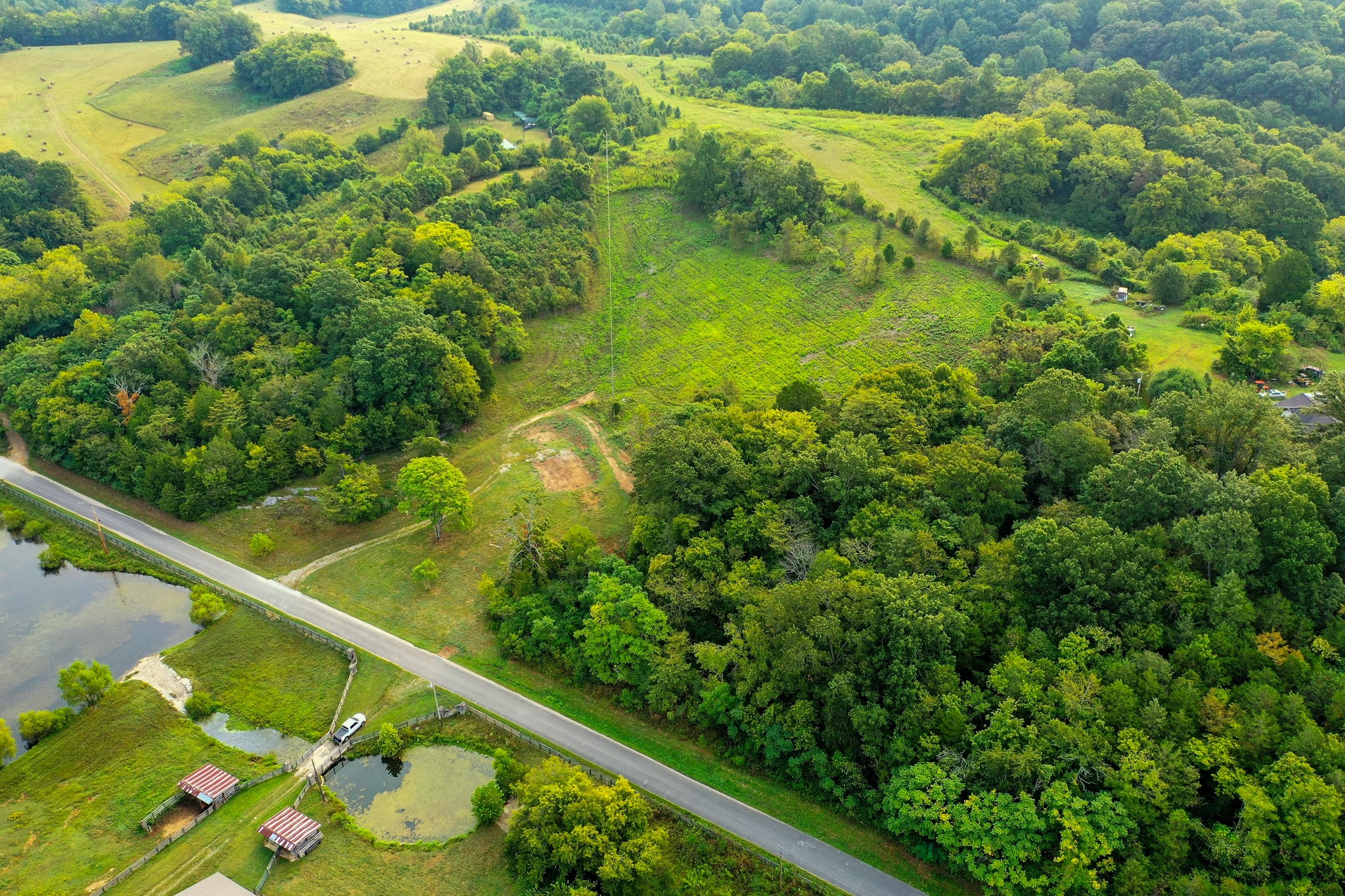 2523 Baptist Church Road Culleoka, TN 38451 - Photo 12 of 15 a view of a garden from a balcony