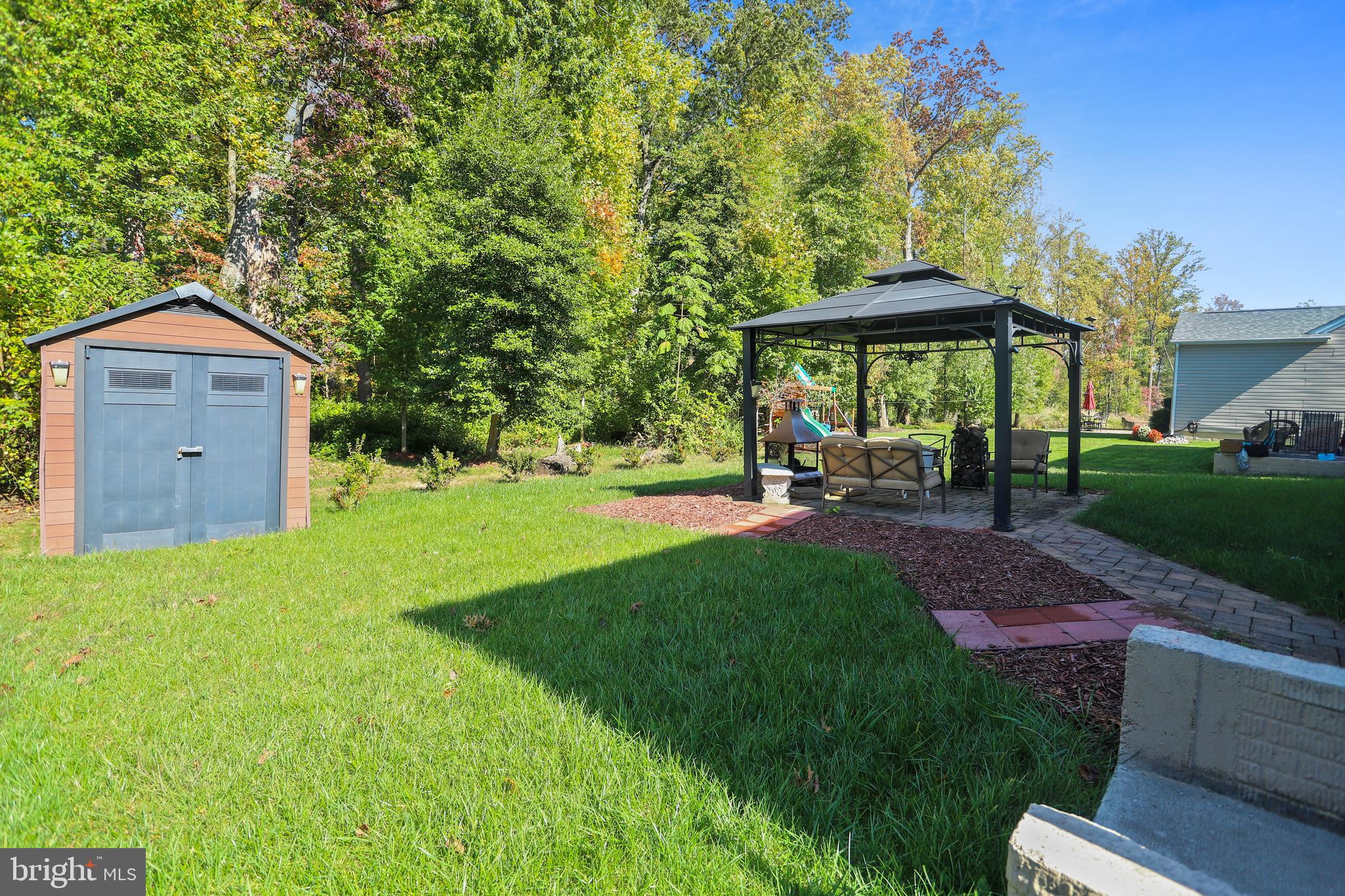 10541 Braddock Run Road Middle River, MD 21220 - Photo 12 of 52 BACKYARD VIEWWITH SHED