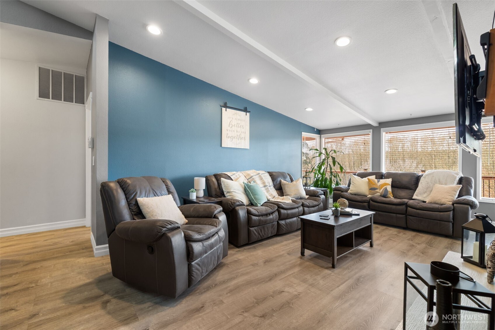 11782 Schold Road Northwest Silverdale, WA 98383 - Photo 3 of 40 a living room with furniture and a large window