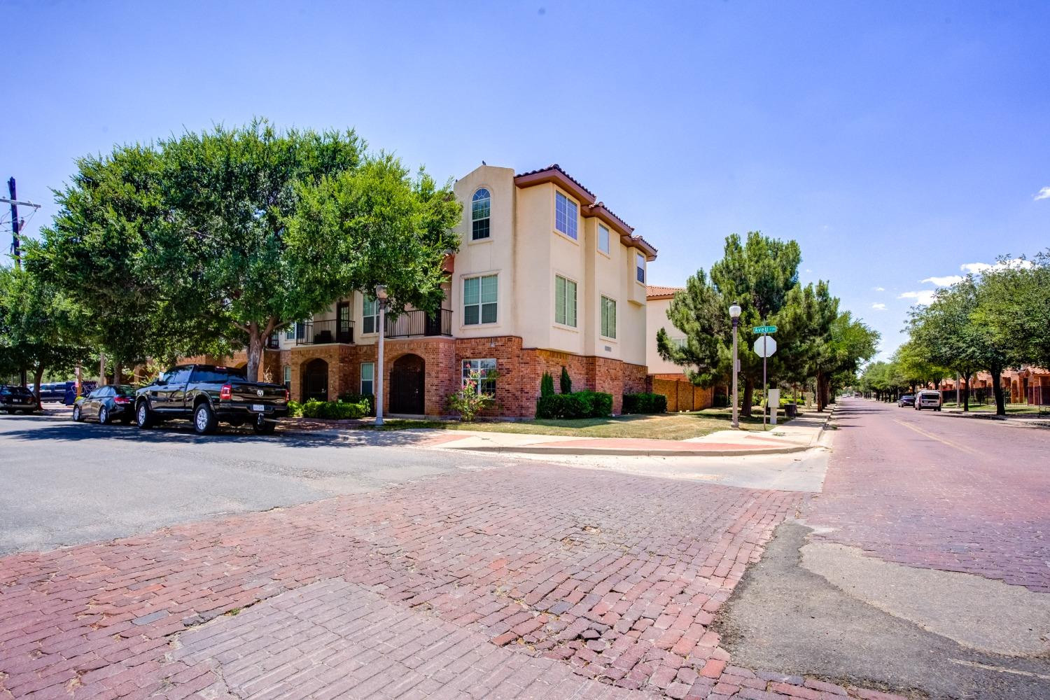 a car parked in front of a house