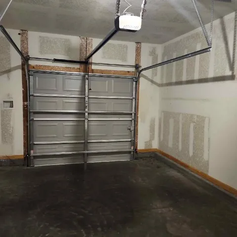 a empty closet with white walls