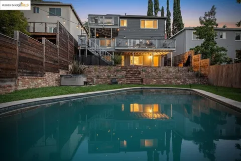a view of a house with a garage