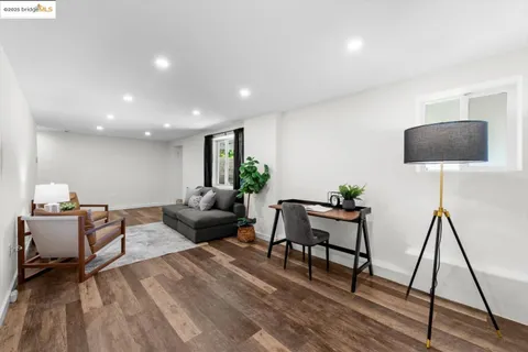 an aerial view of a house with swimming pool