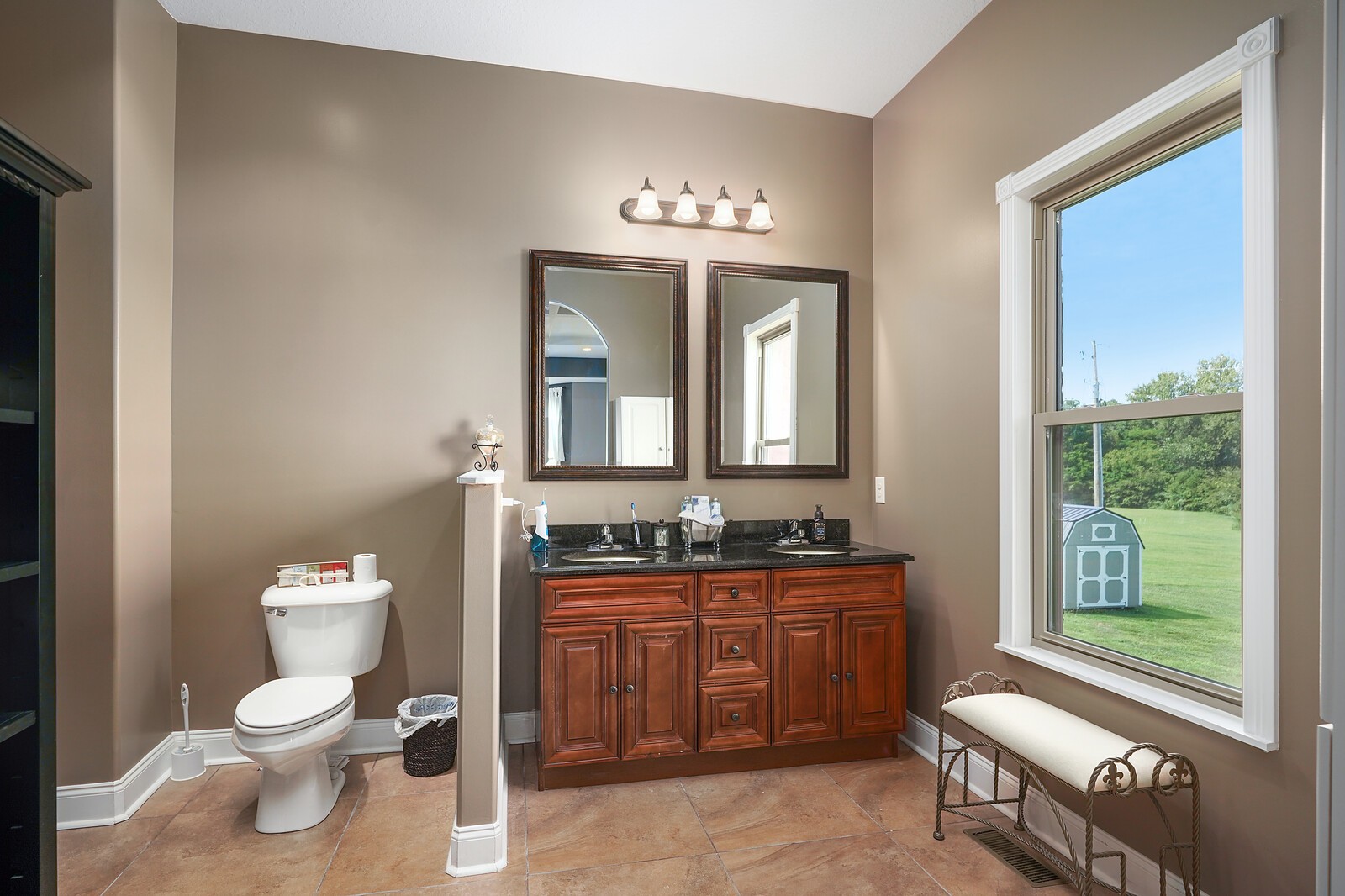 4785 Pulliam-Hardaway Road Springfield, TN 37172 - Photo 30 of 45 a bathroom with a toilet a sink and a mirror