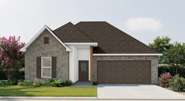 a front view of a house