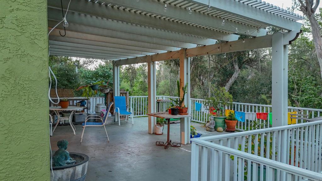 9237 Harmony Grove Road Escondido, CA 92029 - Photo 27 of 56 a view of roof deck with furniture and garden