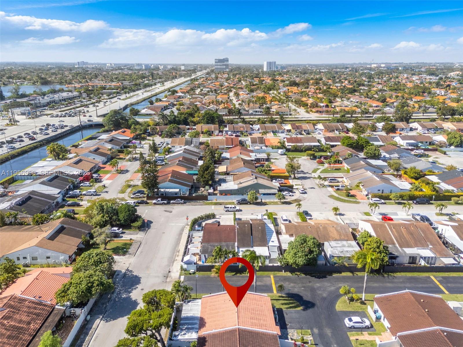 9466 Southwest 6th Lane Miami, FL 33174 - Photo 29 of 34 an aerial view of residential houses with outdoor space