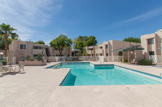 aerial view of a house with outdoor space