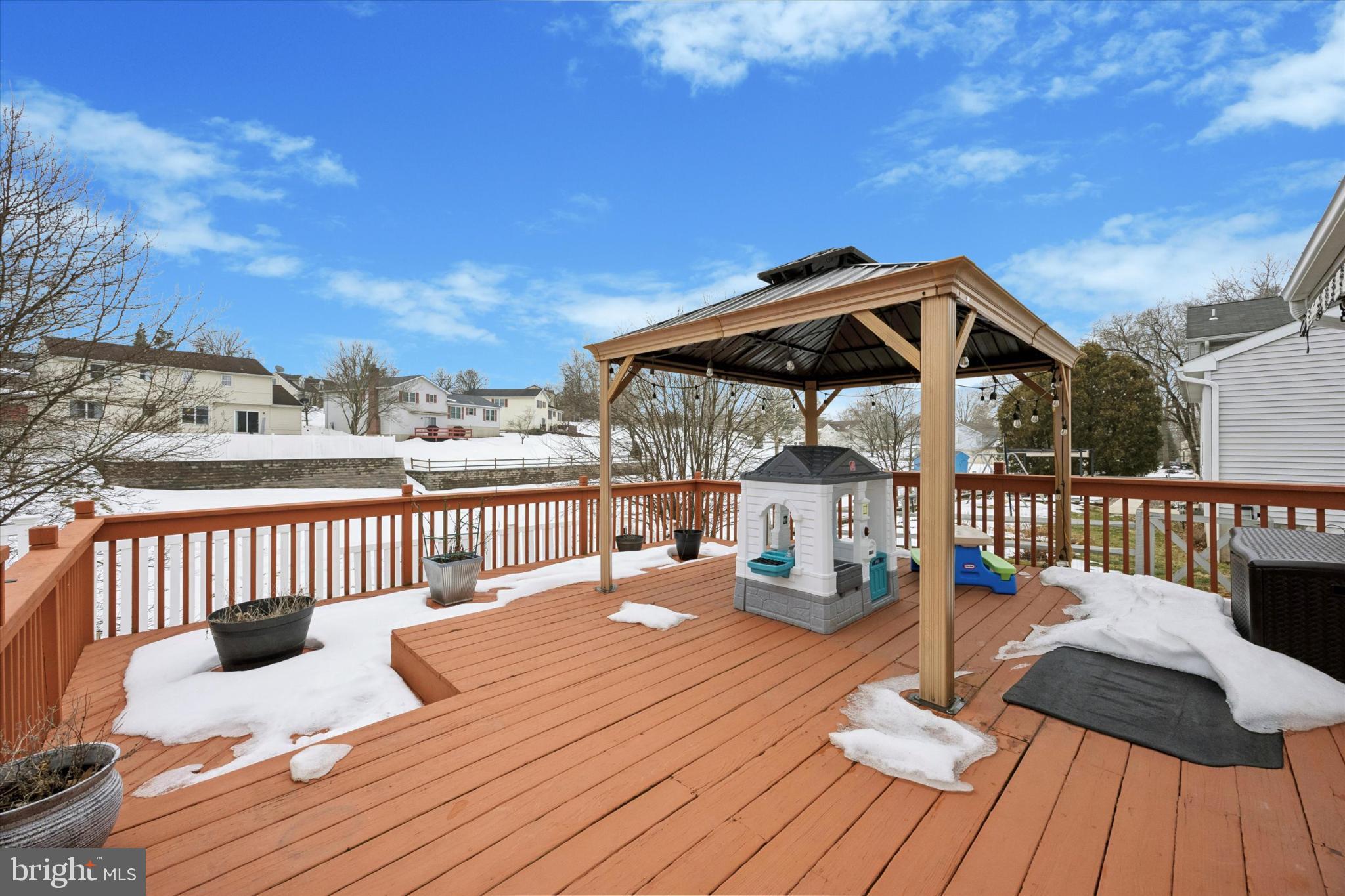 132 Rugby Road Birdsboro, PA 19508 - Photo 25 of 25 Spacious deck with gazebo and winter charm.
