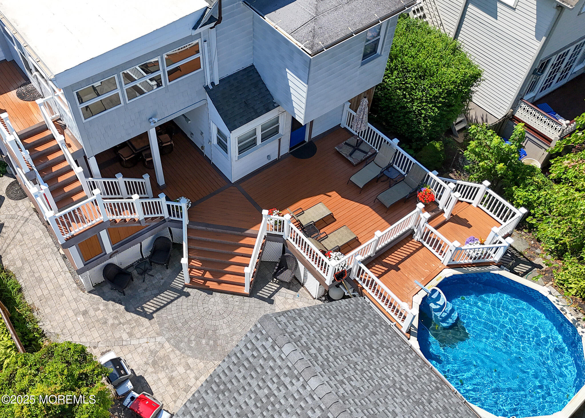 201 Forman Avenue Point Pleasant Beach, NJ 08742 - Photo 4 of 54 an aerial view of a house with a backyard