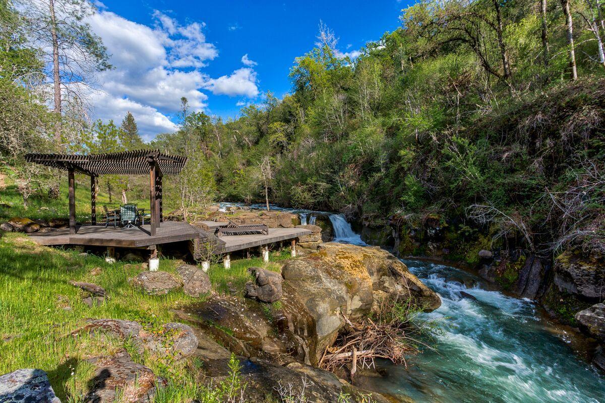28585 Whitmore Road Whitmore, CA 96096 - Photo 31 of 118 Waterfalls, Creek & Deck