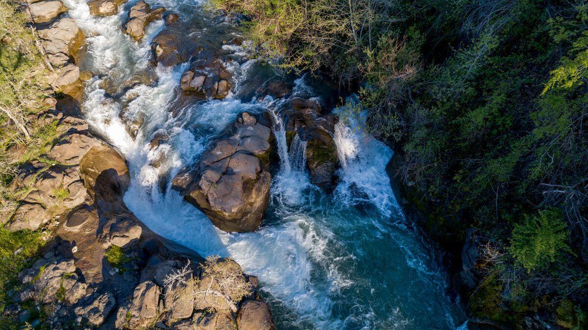 28585 Whitmore Road Whitmore, CA 96096 - Photo 60 of 118 Waterfall Aerial