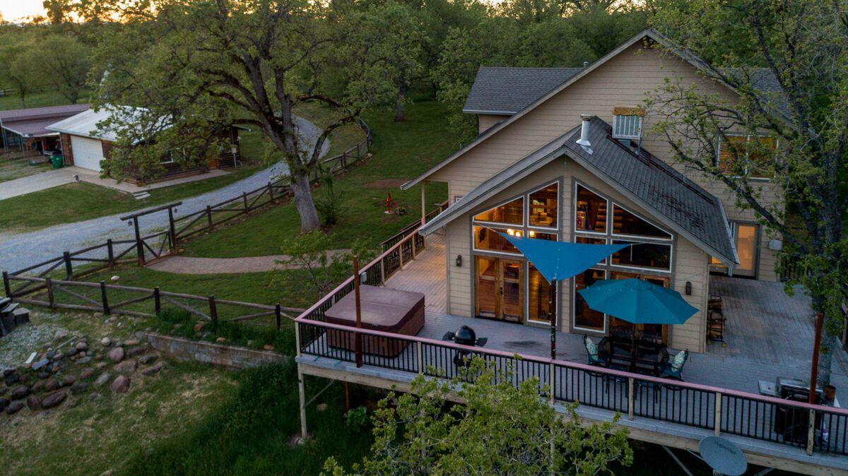 28585 Whitmore Road Whitmore, CA 96096 - Photo 73 of 118 Dusk on the Deck
